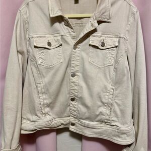 Tribal Women's Light Tan Jean Jacket